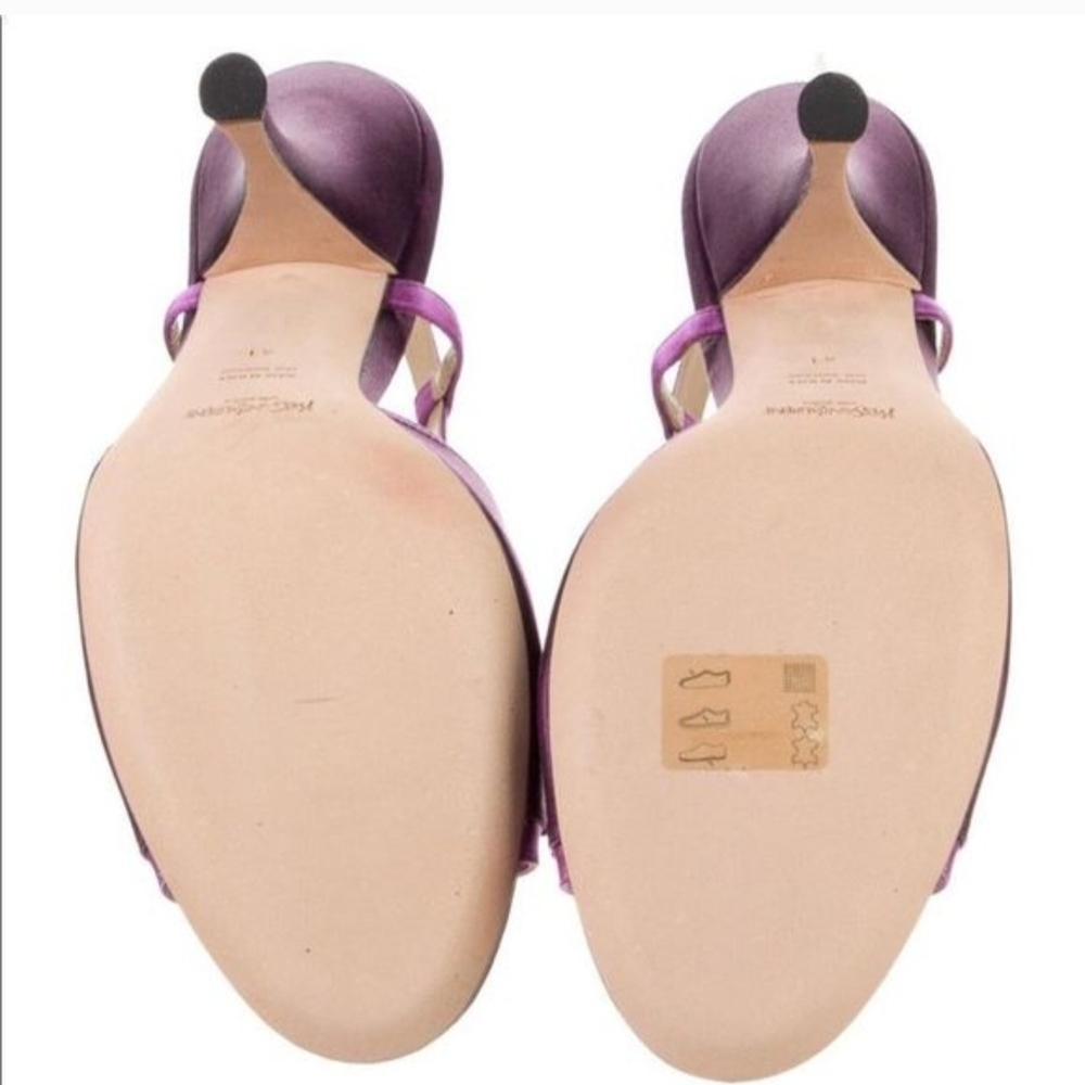 Yves Saint Laurent Purple Bow Sandals - Picture 3 of 3